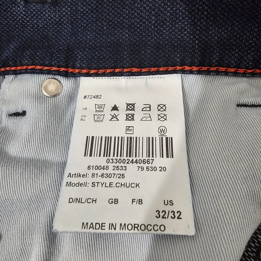 BRAX Chuck Classic Indigo Relaxed Fit Luxury Jeans Men's Sz 32